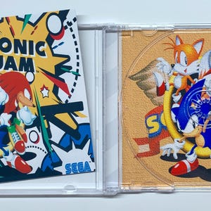 Sonic Jam - Sega Saturn Custom Jewel Game Case - No Disc/Manual - Free Shipping