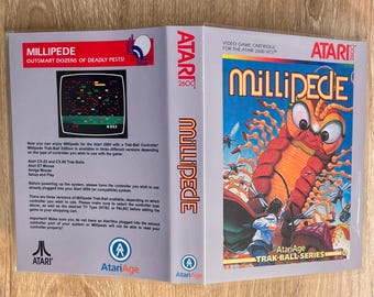 Millipede Trak-Ball Series - Atari 2600 - Clear Game Case Only