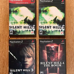 Silent Hill 2, 3, 4 - Schwarzer Ersatz für DVD-Spielehülle - Keine Spiel-CD oder Anleitung