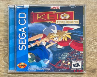 Keio Flying Squadron - Sega CD Custom Game Jewel Case - Free Shipping - No Disc/Manual