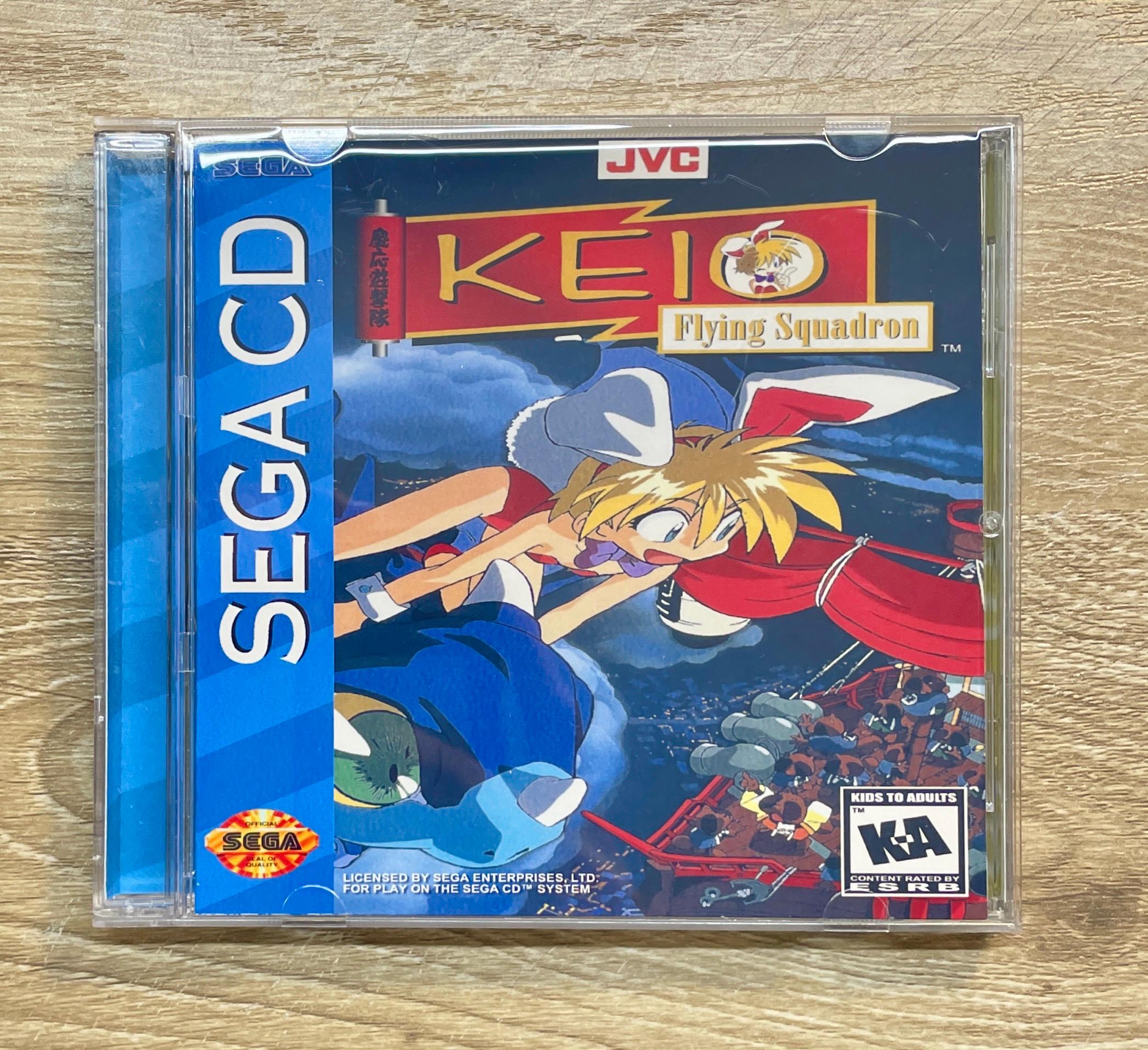 Keio Flying Squadron - Sega CD Custom Game Jewel Case - Free