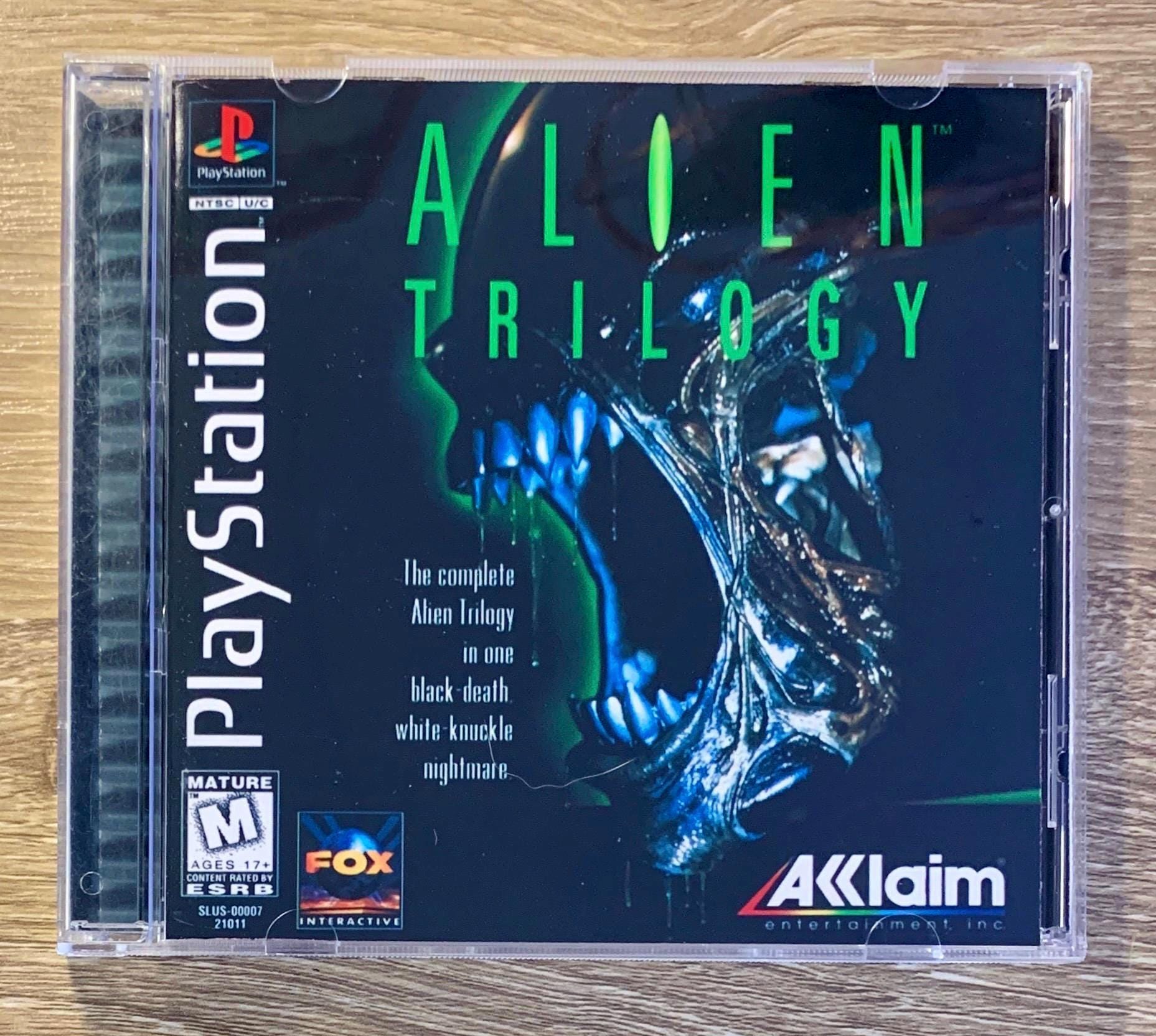 Alien Trilogy PlayStation New Replacement Game Case No Manual or  Game Disc Free Shipping!