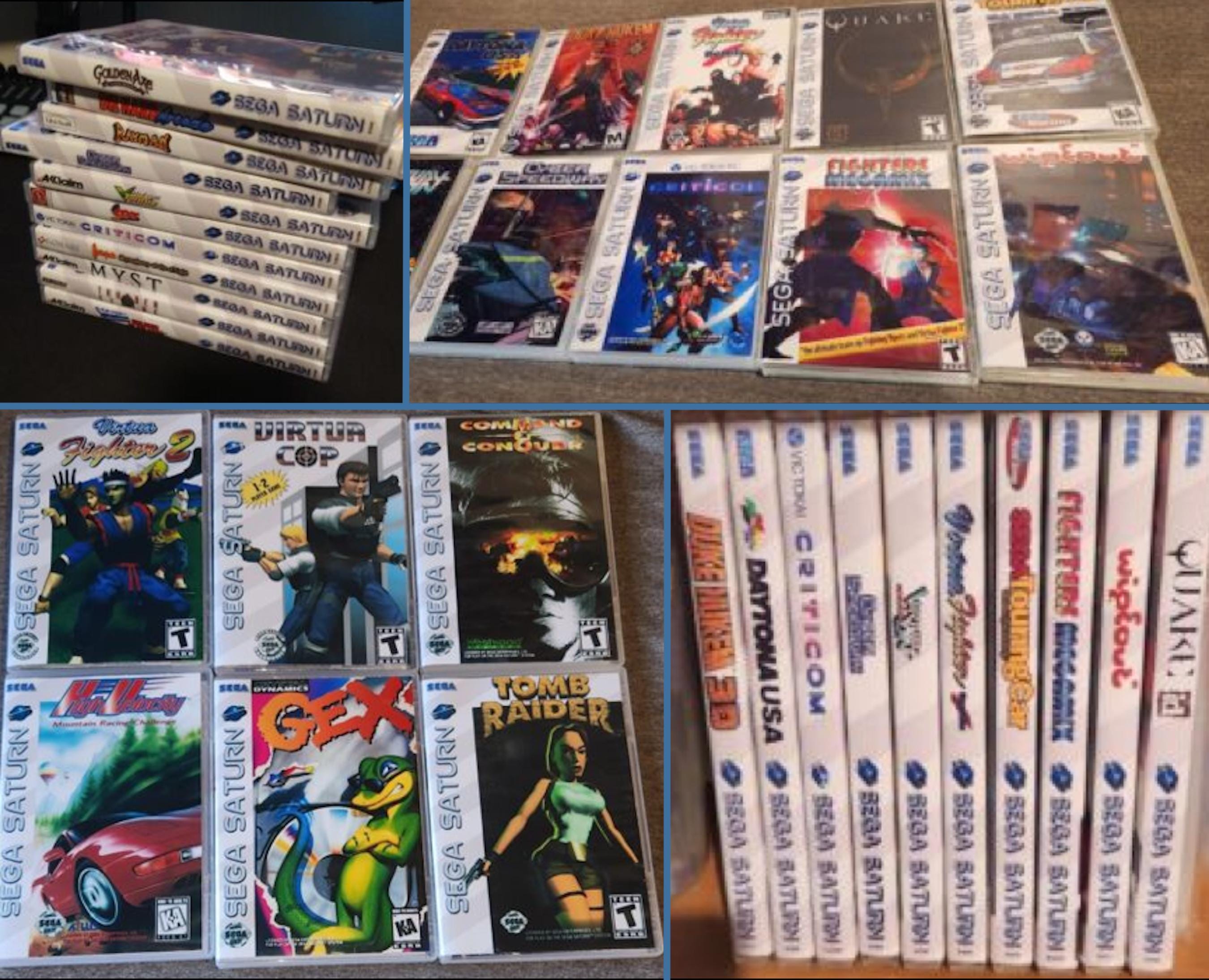 Pick Any Game - Sega Saturn Replacement DVD Game Cases - Any