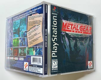 2 Disc Replacement Game Case - Metal Gear Solid - Manual Artwork