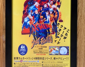 X-men - Sega Genesis Video Game - Vintage Promo Poster Re- Print