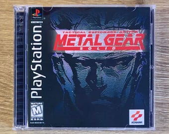 2 Disc Replacement Game Case - Metal Gear Solid - Manual Artwork Variant - PlayStation 1 - No Manual or Game Discs