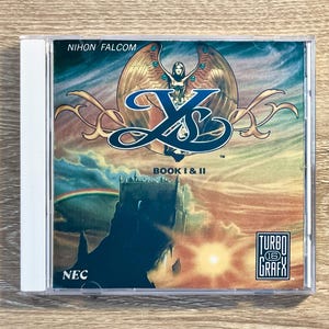 Ys Book 1 and 2 - Custom TurboGrafx 16 New Replacement Game Case Only