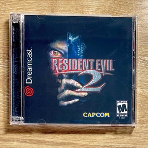 Resident Evil 2 - Sega Dreamcast Custom 2 Disc Game Case - No Manual - Free Shipping