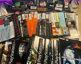 Back Art / Manual Cover Insert Replacement - PlayStation / PS1 - Pick Any Game