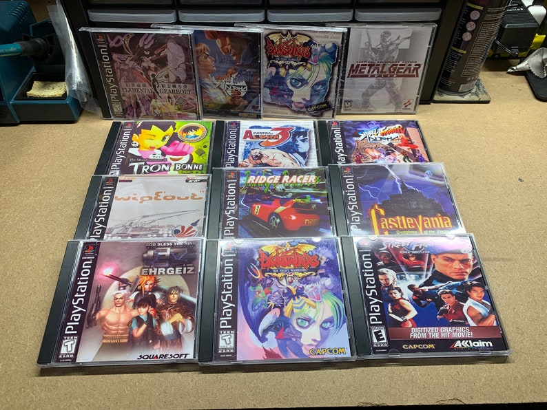 Sony Playstation 1 PS1 PSX Custom Replacement CD Jewel Cases Pick Any Title Etsy