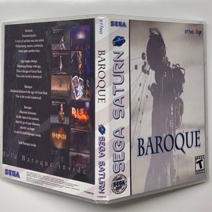 Baroque - US Variant - Sega Saturn Custom Game Case