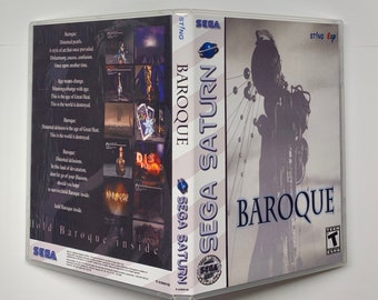Baroque - US Variant - Sega Saturn Custom Game Case
