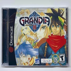 Grandia 2 - New Sega Dreamcast Custom Game Case - No Manual - Free Shipping