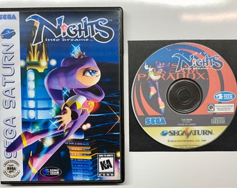Nights Into Dreams - Sega Saturn Reproduction Game in Case