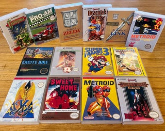 New Replacement Game Cases - Nintendo Entertainment System - Pick Any Title - No Carts or Manuals Included