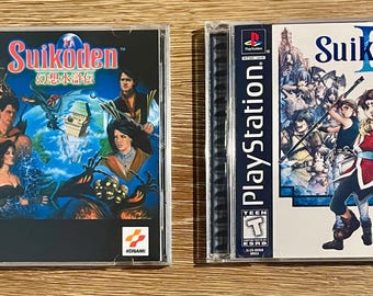Suikoden 1 en 2 - Nieuwe vervangende hoes voor één schijf - geen game of handleiding - gratis verzending