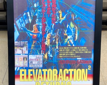 Elevator Action Returns - 8x12 Sega Saturn Magazine Ad Re-Print
