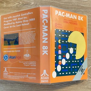 Pac-Man 8K Arcade Edition - Atari 2600 - Clear Game Case Only
