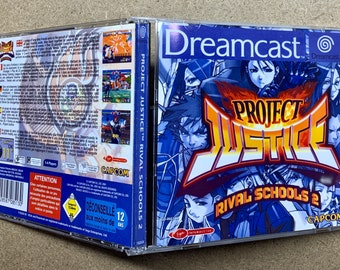 Project Justice: Rival Schools 2 - PAL Variant - Sega Dreamcast Custom Game Case