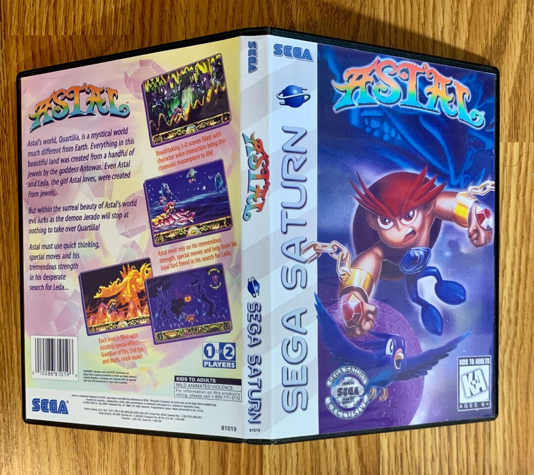 Astal Sur Sega Saturn - Version NTSC-J Japon, Bon état