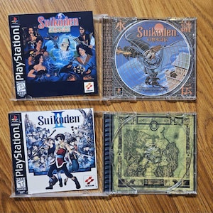 New Replacement Single Disc Case - Suikoden 1 and 2 - No Game or Manual - Free Shipping