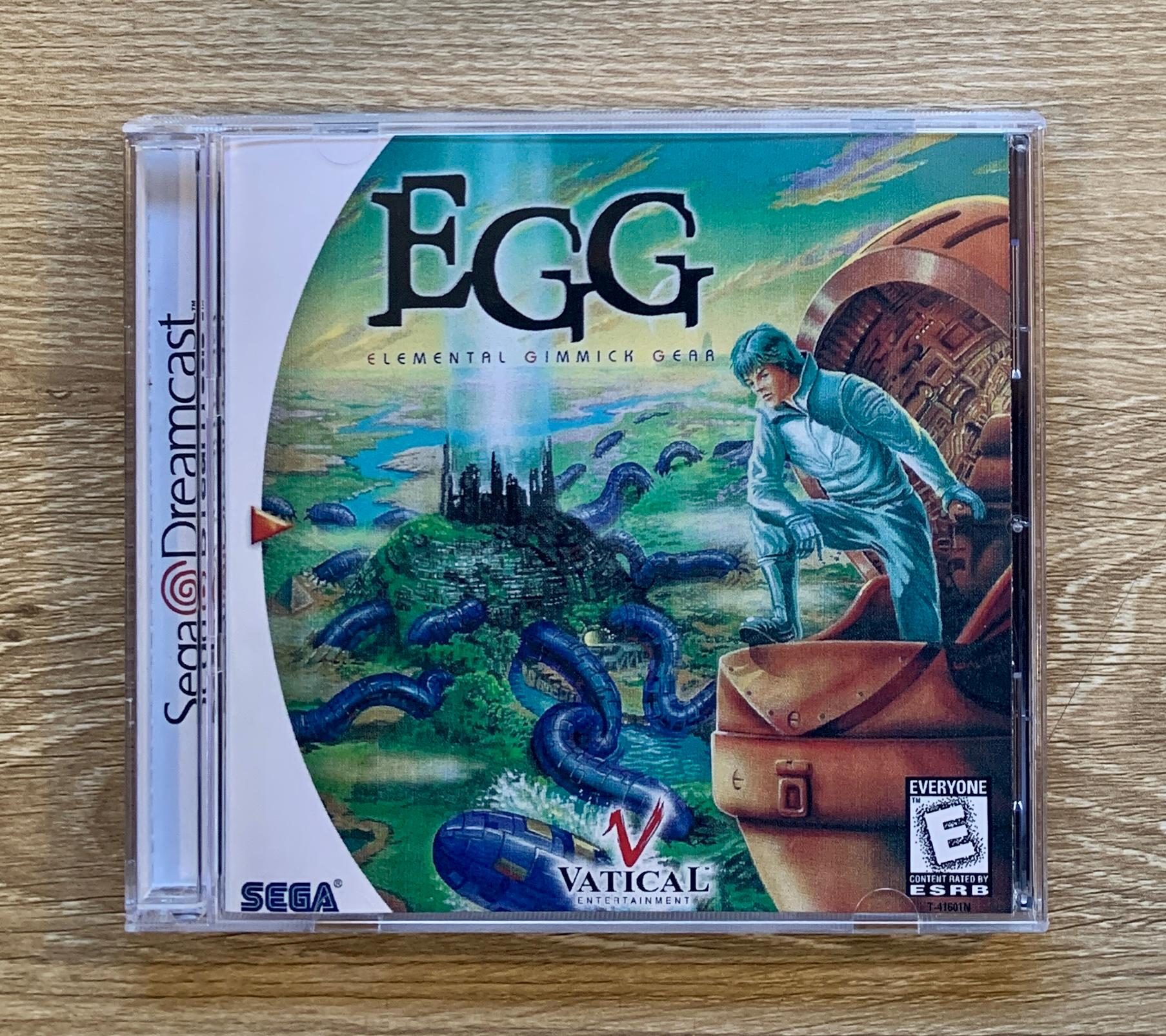 EGG: Elemental Gimmick Gear - Sega Dreamcast Custom Game Case - No