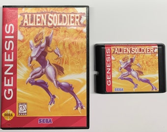 Alien Soldier - Sega Genesis/Mega Drive -Game and Case