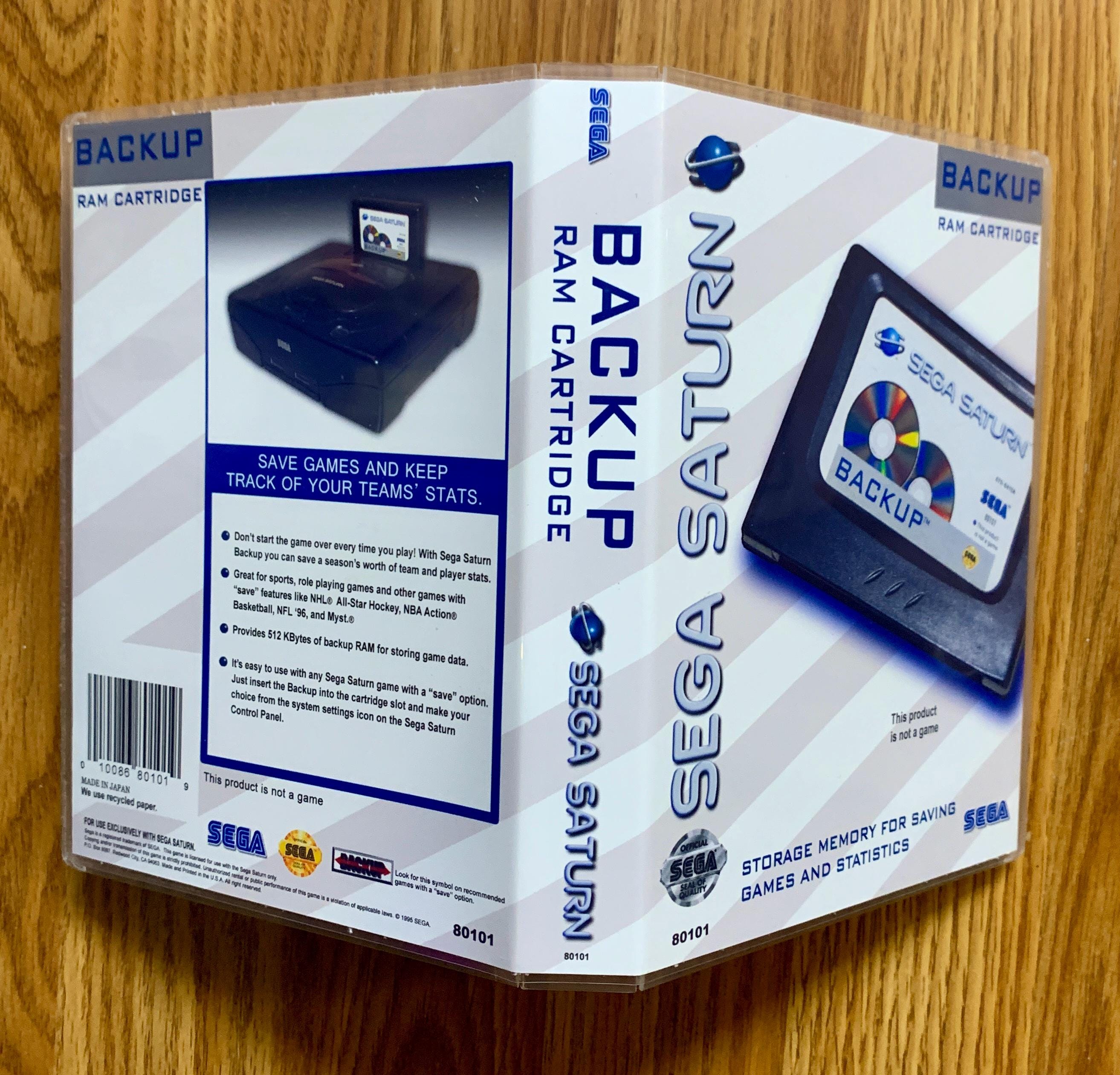 SEGA FREAKS FILE＋ セミコンプ＋SATURN特典カードセット Backup RAM Cart - Clear Universal Game Case - Sega Saturn - Free