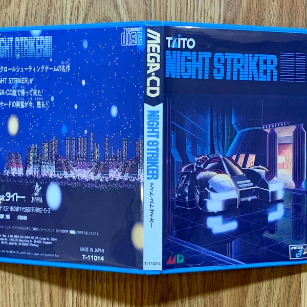 Night Striker - Sega Mega CD Custom Game Case