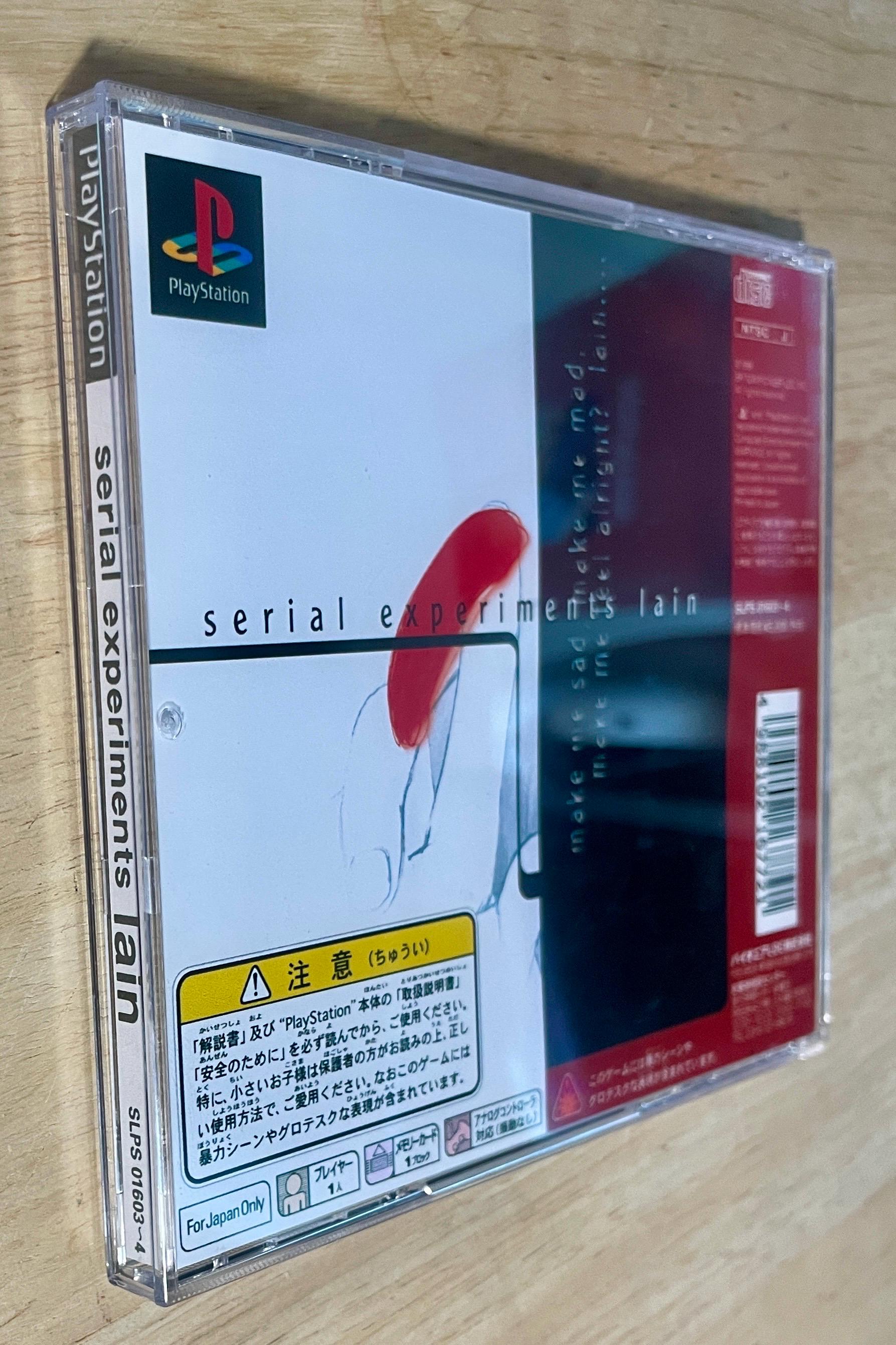 Serial Experiments Lain - Japan Playstation 1 - New 2 Disc