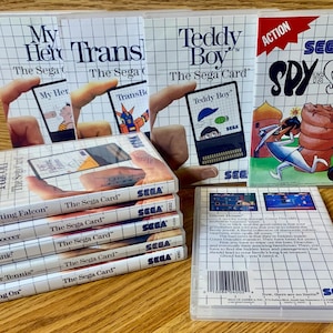 Sega My Card - Master System - Étuis de jeu de remplacement - Choisissez n'importe quel titre - Livraison gratuite