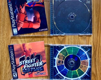 New Replacement Case - Street Fighter Alpha EX Plus Alpha / EX 2 Plus - No Disc or Manual - Free Shipping