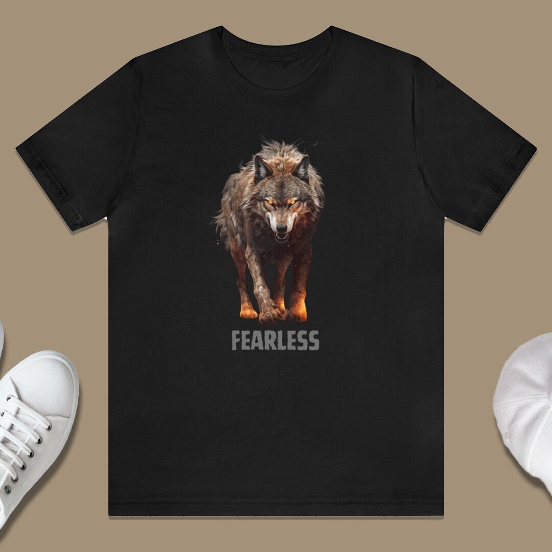 The Mountain 'Dreams Of Wolf Spirit' T-Shirt - 100% Cotton, Hand-Dyed, Eco-Friendly 3D Graphic Tee - View #8