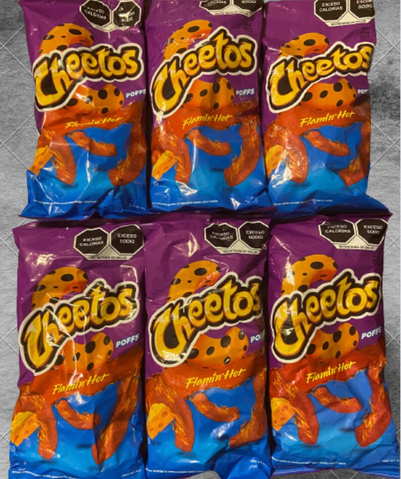 Mexican Chips Straight From Mexico, Sabritas Flaming Hot/ Spicy Potato Chips Cheetos Puff