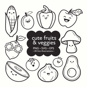 Lindas imágenes prediseñadas de frutas y verduras, png dibujado a mano, Linda fruta SVG, Imágenes prediseñadas de verano, Fruta de verano SVG, Imágenes prediseñadas de alimentos, Imágenes prediseñadas de naranja