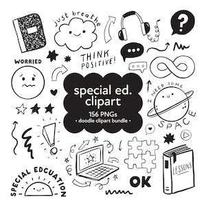 Paquete de educación especial (Png), imágenes prediseñadas de autismo (Png), imágenes prediseñadas de garabatos escolares, imágenes prediseñadas de educación especial (Png), imágenes prediseñadas de concientización sobre el autismo, imágenes prediseñadas de salud mental (Png)