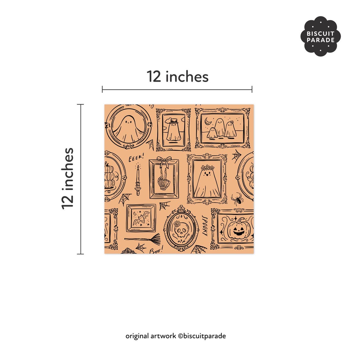 Cute Ghost Frames Seamless Pattern, Cute Kid Halloween, Halloween ...