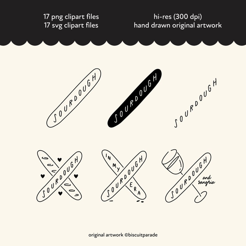 Sourdough Baking Clipart: Sourdough Era SVG Bundle (Digital Download) image 2