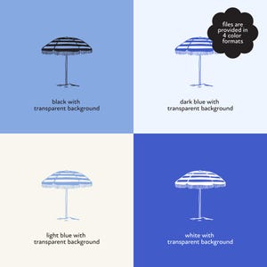 Color palette inspiration for coastal clipart projects