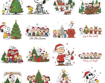 Christmas Cartoon Dog Png Bundle, Funny Snoop And Friend Christmas Png, Peanuts Friend Png, Holiday Season Png, Cartoon Dog Png