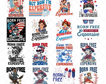 Nací libre pero ahora soy caro PNG Retro 4 de julio PNG Esqueleto divertido 4 de julio Retro América Día de la Independencia SUBLIMACIÓN ORIGINAL