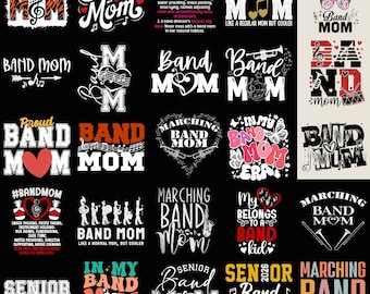 Band Mom png-bundel, Band Mom Life High School png, Band Mom Cadeau voor Band Mom Marching Band Mom Cadeau Moederdagcadeau Muziek Moeder Cadeau
