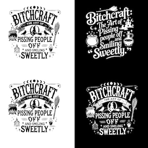 Bitch craft Funny Halloween PNG Sarcastic Snarky Witch Png Funny Adult Humor Witchcraft Png Retro Halloween Trendy Sassy Sarcasm