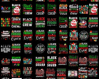 Black Friday PNG Bundle,Shopping Crew Design,Holiday Shopping Sublimation,Funny Black Friday PNG,Christmas Sale Design,Cyber Monday PNG
