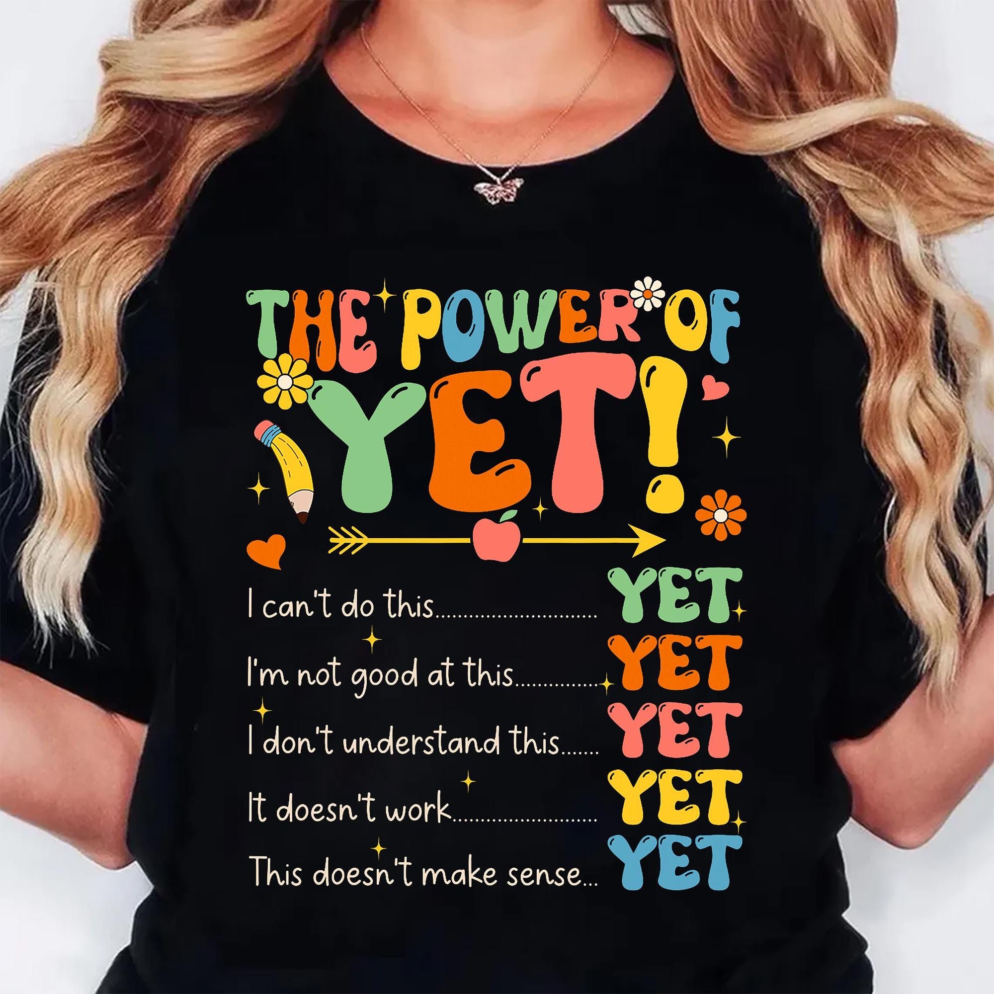 The Power of yet PNG Bundle, Growth Mindset PNG, Inspirational Teacher ...