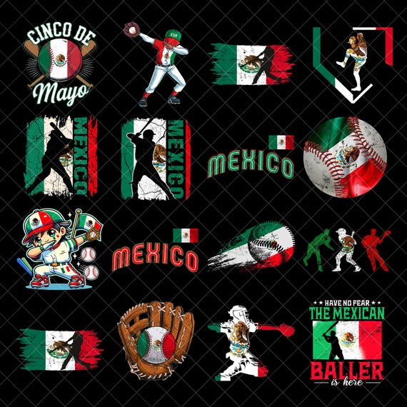 Mexican Baseball Png Bundle, Mexico Family Trip PNG Bundle, Patriotic PNG, Digital Download, Tricolor Png, Viva Mexico Sublimation