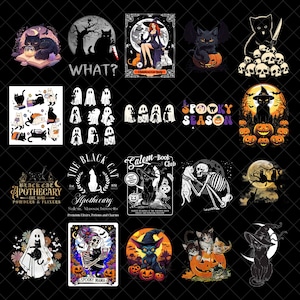 Black Cat Halloween Png, Ghost Cat Png, Halloween Png, Halloween Cat Shirt, Fall Png, Retro Halloween Png,Spooky Season Png,Funny Halloween