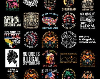 Pacote Ninguém é ilegal em terras roubadas Anti Trump PNG, Ativismo pelos Direitos Humanos PNG, Protesto Antirracista PNG, Nativos Americanos Imigrantes PNG