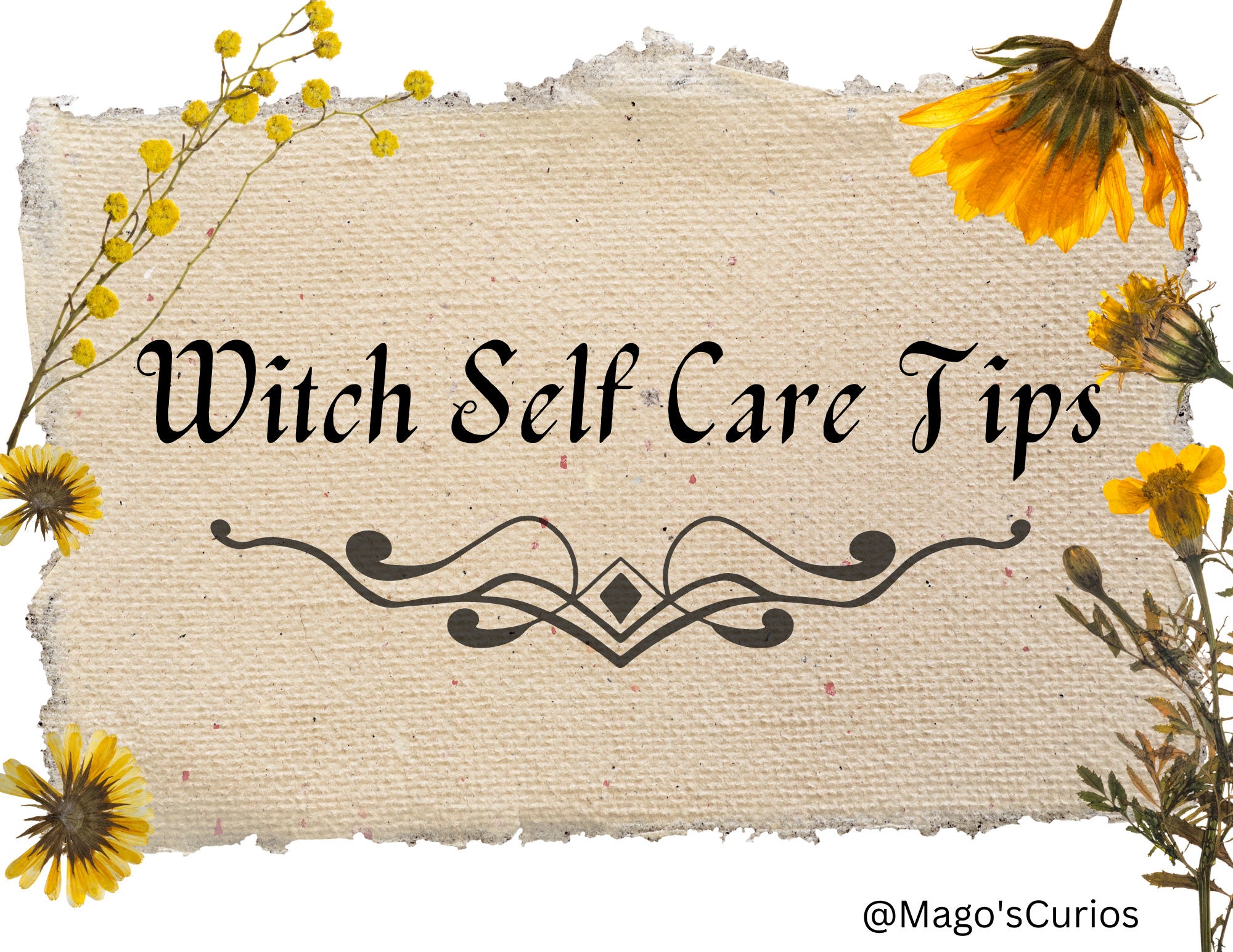 Printable Witch Self Care Tips for Journaling, Planners, Grimoires - Etsy