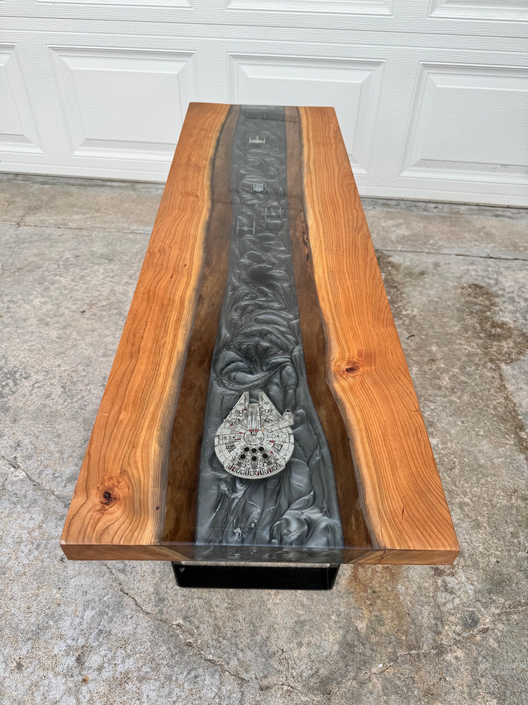 Star Wars Epoxy Table Cherry Wood Etsy